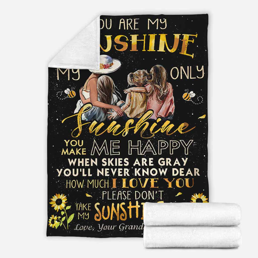 Family Warm Sunshine Love Flannel Blanket For Cozy Home Lounging And Gifting