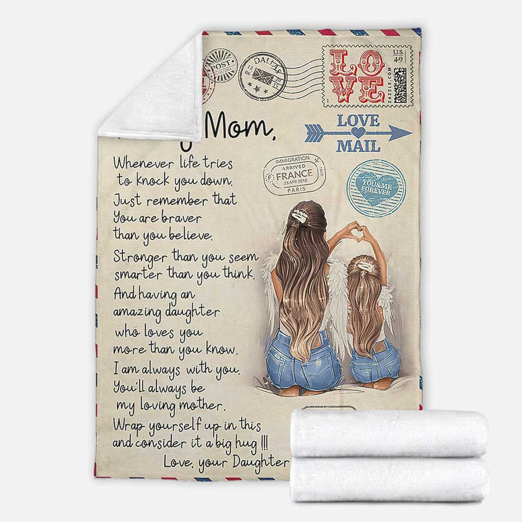 Family I Am Always With You Mother Flannel Blanket For Cozy Home Lounging And Gifting