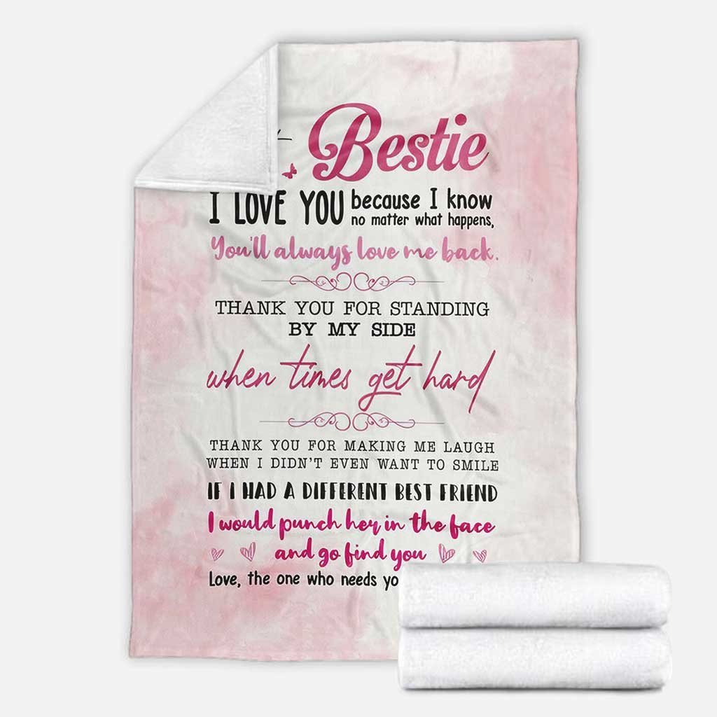 Bestie To My Sister Flannel Blanket For Cozy Home Lounging And Gifting