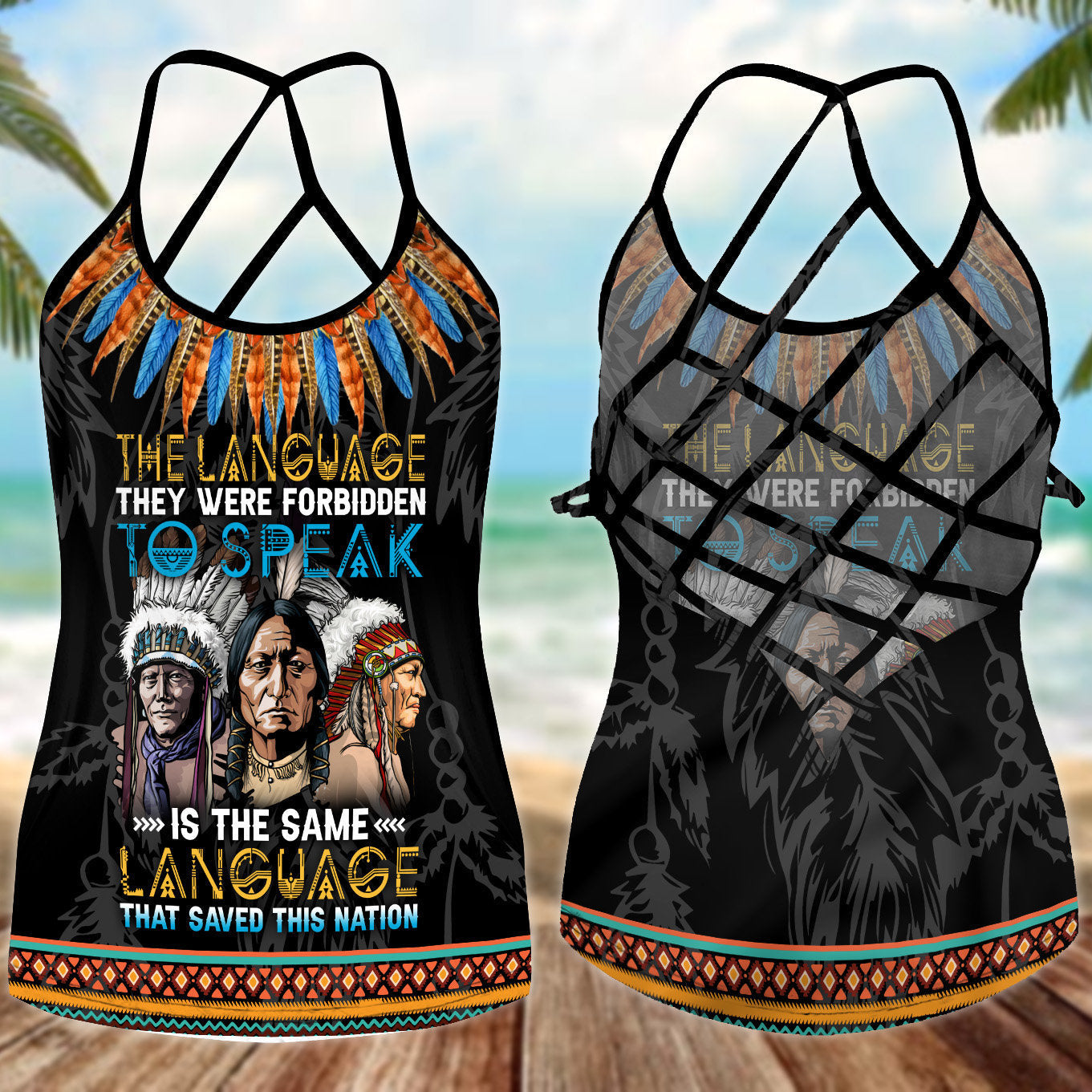 Native Language Saved This Nation Limited Edition – Hollow Tank Top