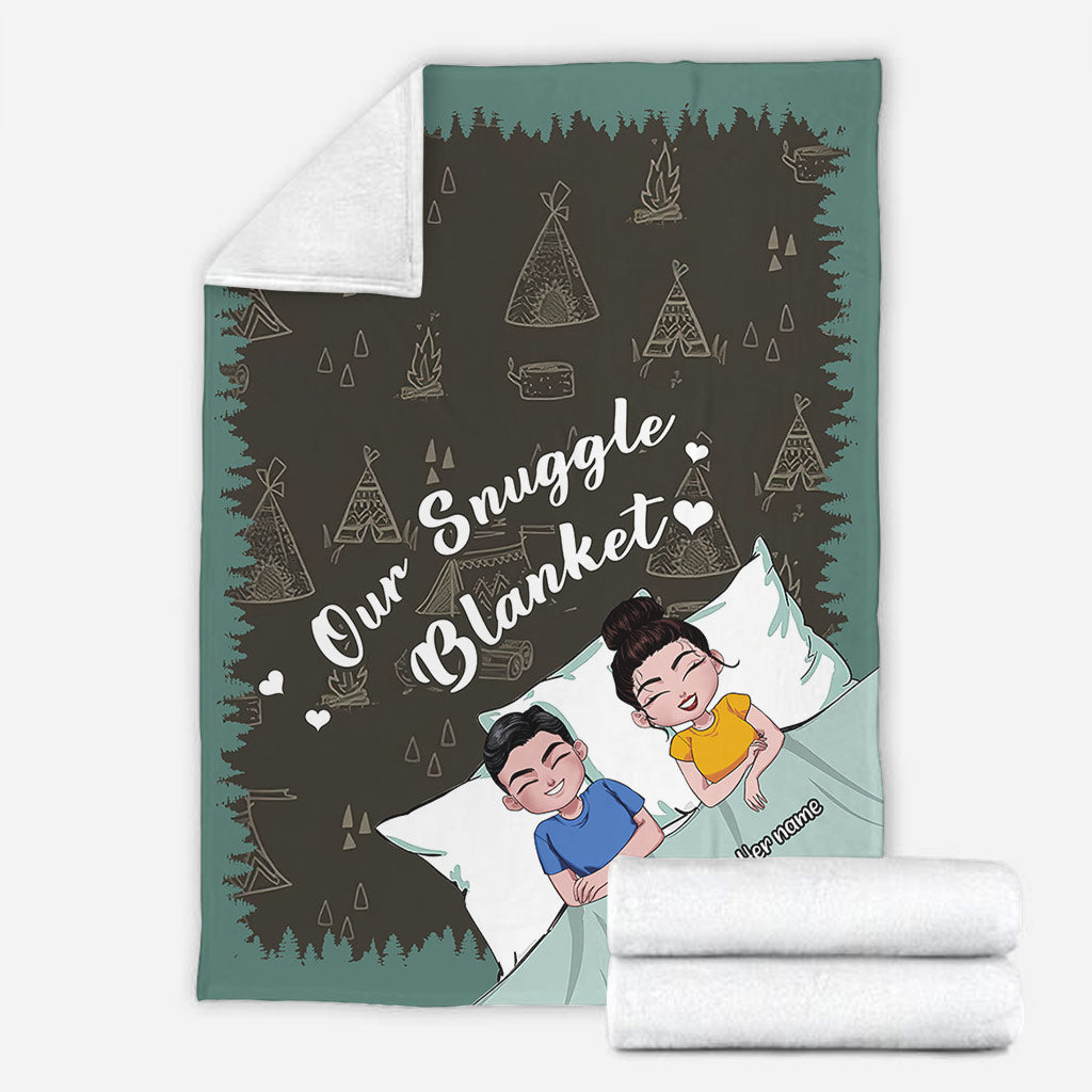Camping Play All Night Personalized Flannel Blanket For Cozy Home Lounging And Gifting