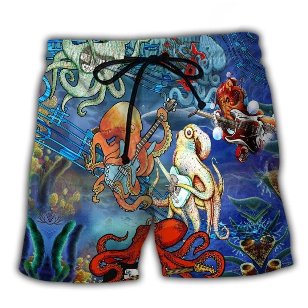 Octopus Rocktopus Funny - Beach Short