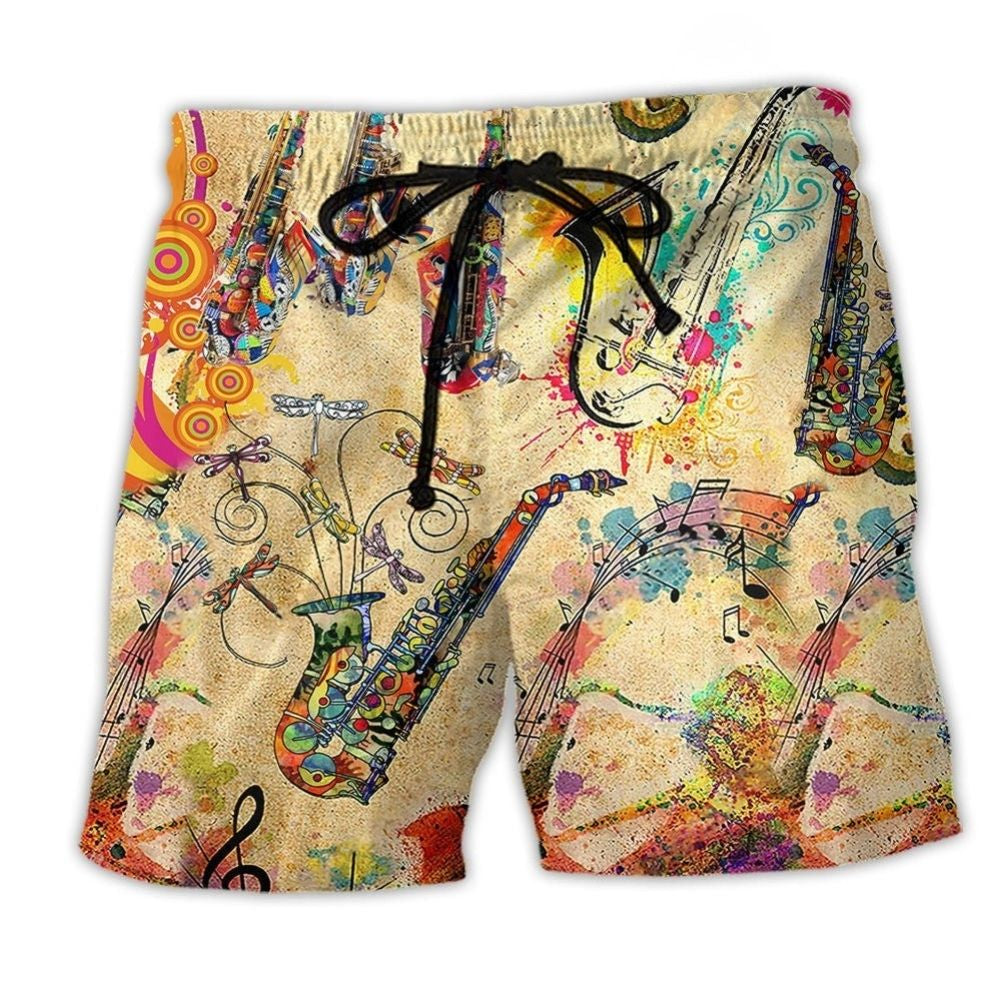 Saxophone Music Life Passion Style – Beach Short