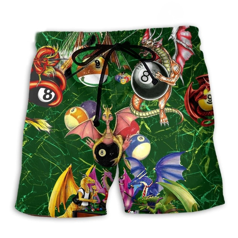 Dragon Billiard Life Green Style – Beach Short