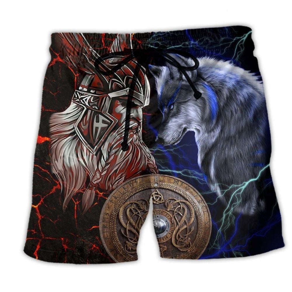 Viking Victory Wolf Warrior – Beach Short