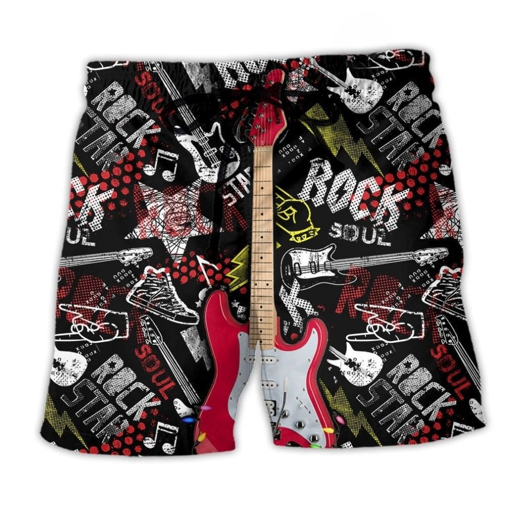 Christmas Guitar Rock Soul - Beach Short