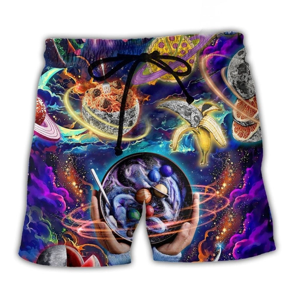Galaxy Food Forever Art – Beach Short