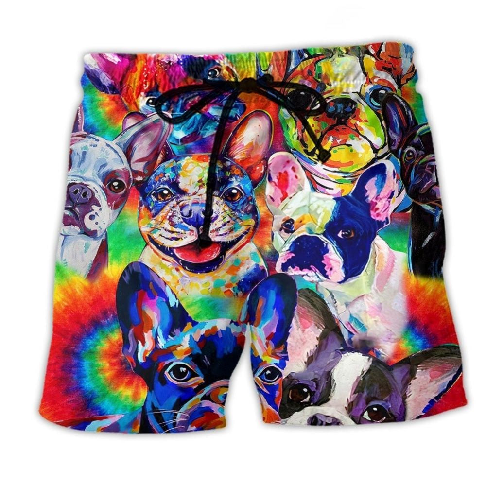 French Bulldog Loyalty Quote Art – Beach Short