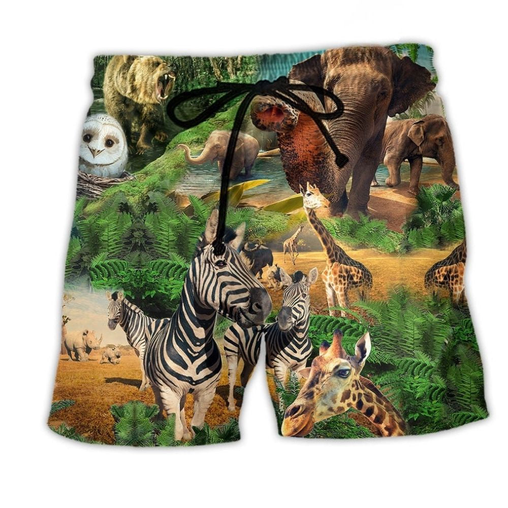 Protect Wildlife Love Art – Beach Short