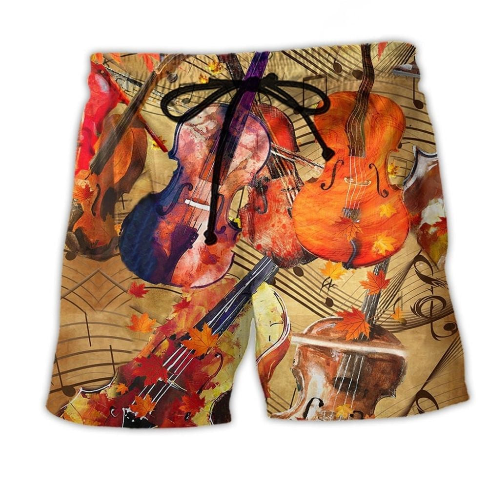 Violin Music Can Change Life Art – Beach Short