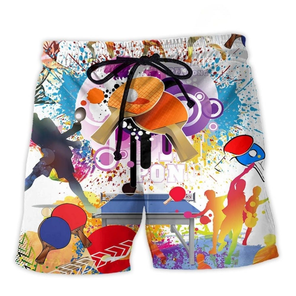 Table Tennis Is My Therapy Sport – Beach Short