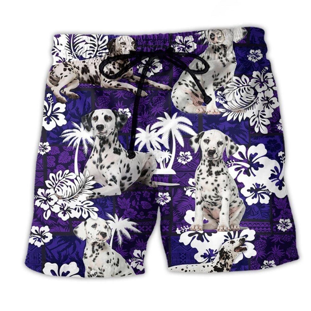 Dalmatian Tropical Summer Dog - Beach Short