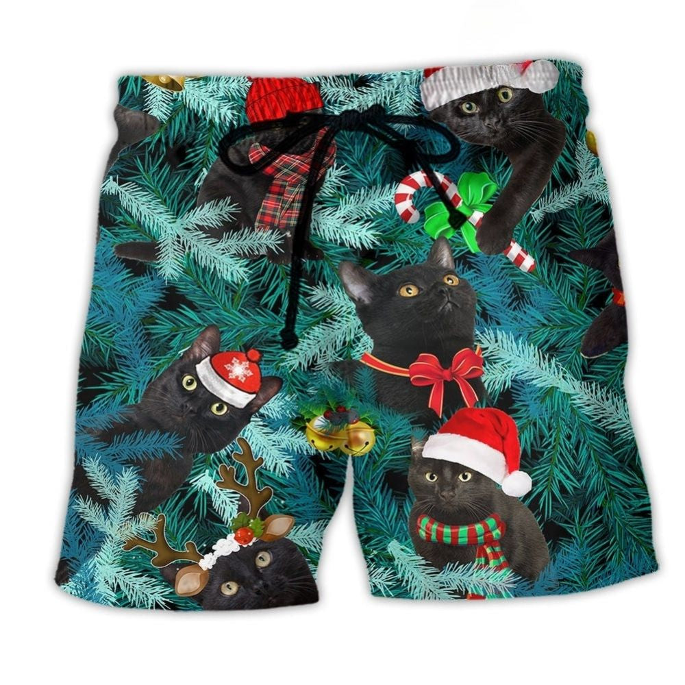 Black Cat Jolly Holiday Style – Beach Short
