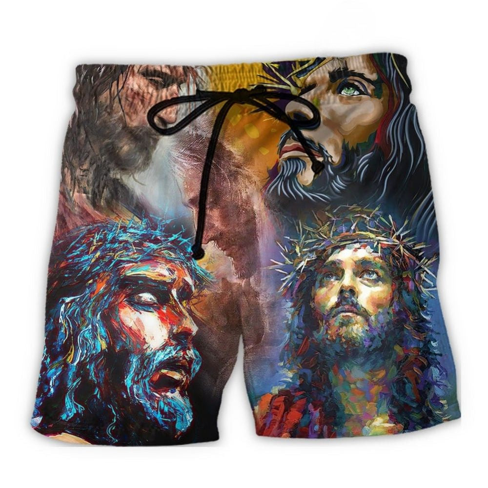 Faith Quote Jesus Is My Savior Inspirational – Beach Short