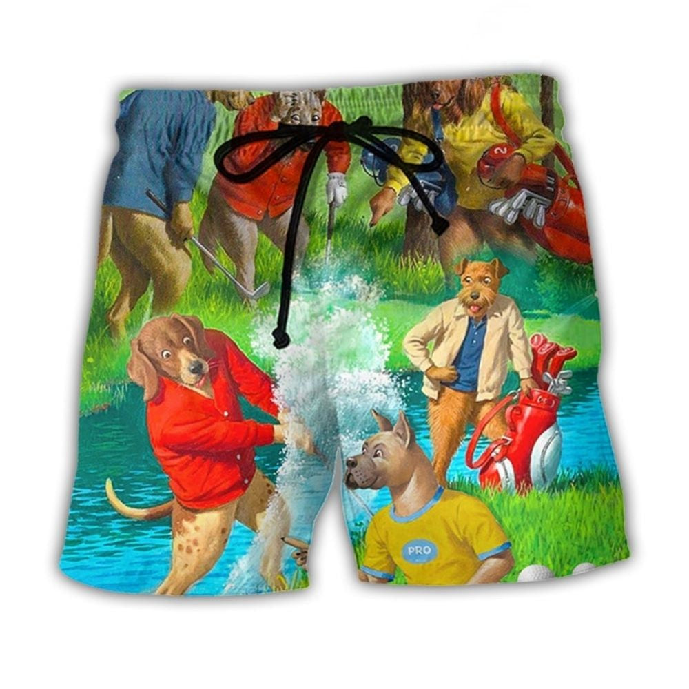 Golf Dog Cool Golf Lover – Beach Short