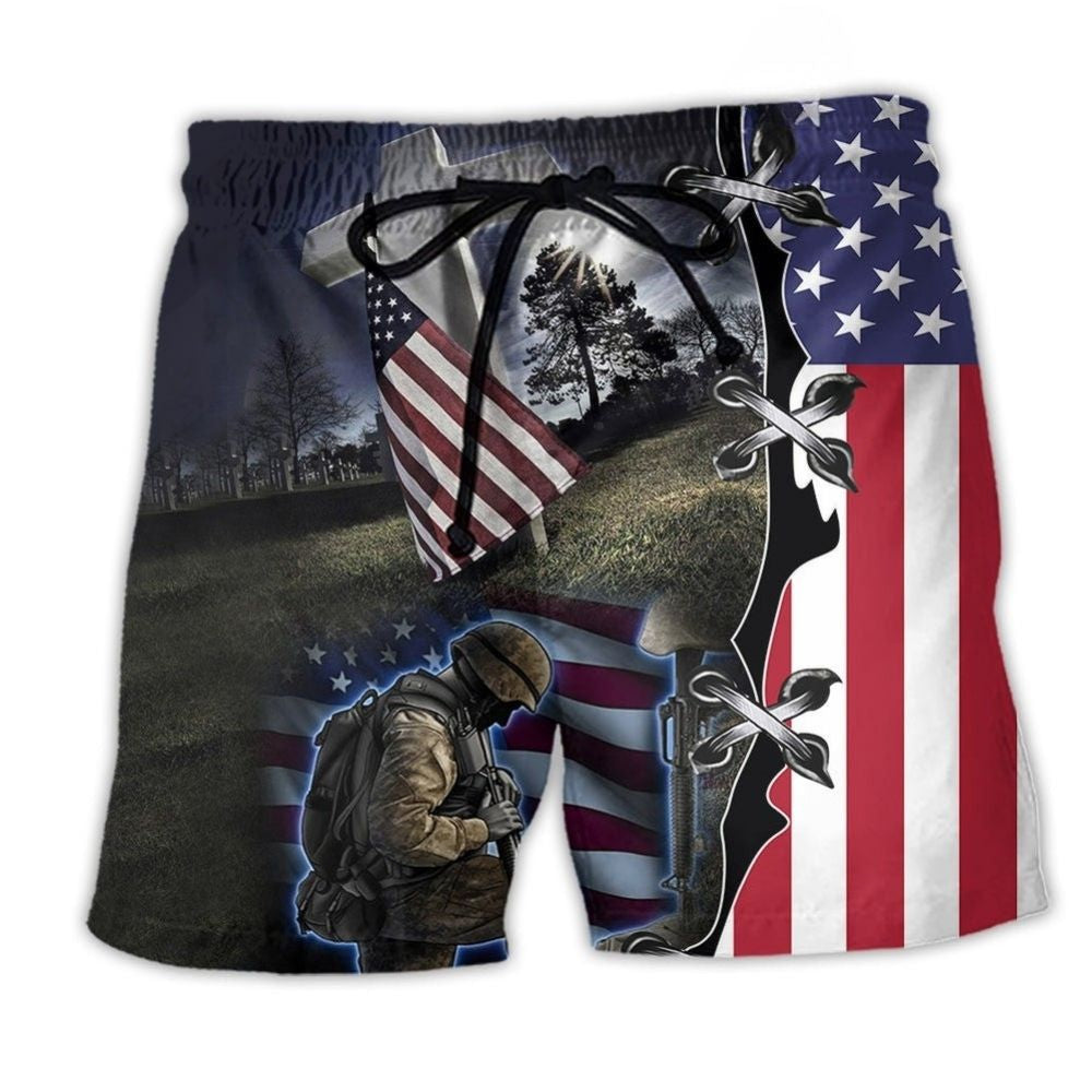 Veteran Strong Proud Life – Beach Short