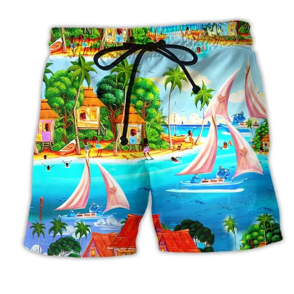 Hawaii Life Is A Beach Art – Beach Short