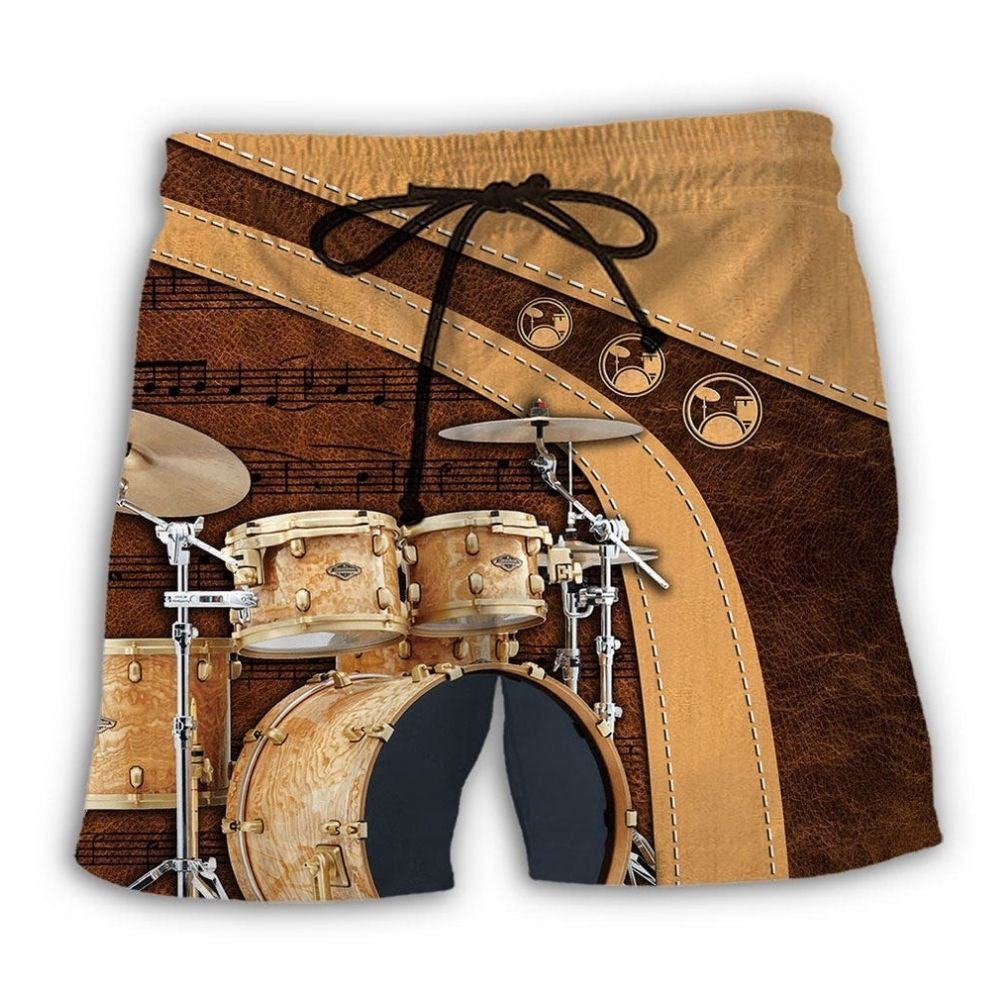 Old Drummer And Lovely Lady Vintage – Beach Short