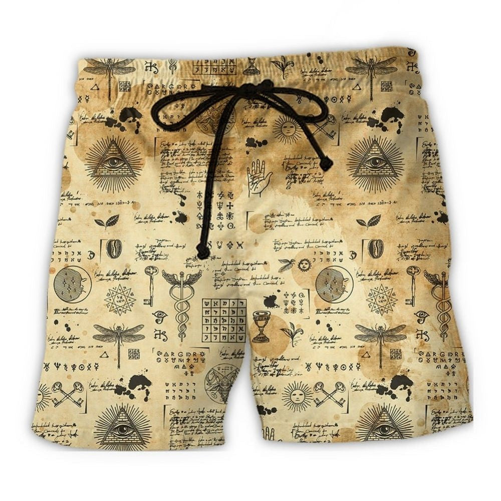 Egyptian Alchemy Ancient Symbol – Beach Short