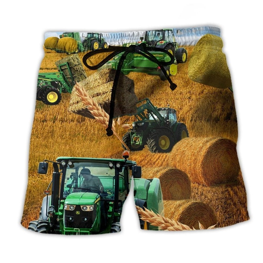 Farm Harvest What You Plant Quote – Beach Short