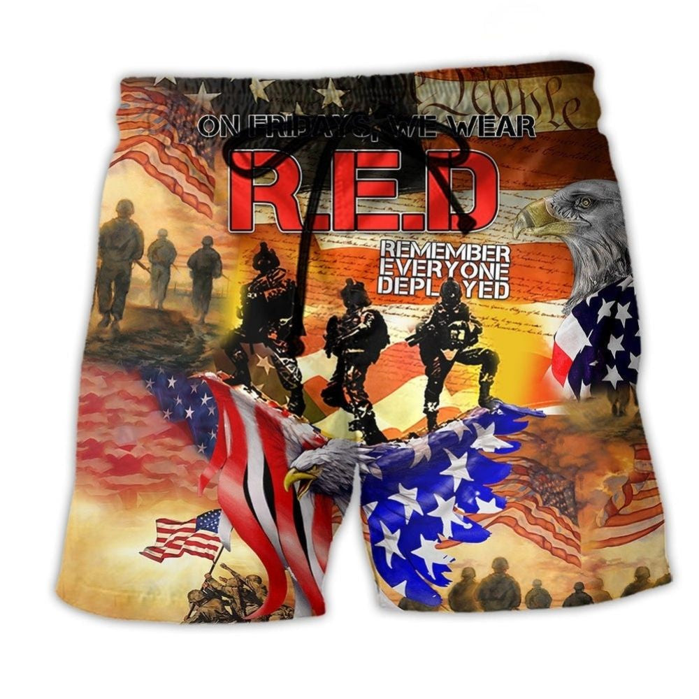 Patriotic Heart America – Beach Short