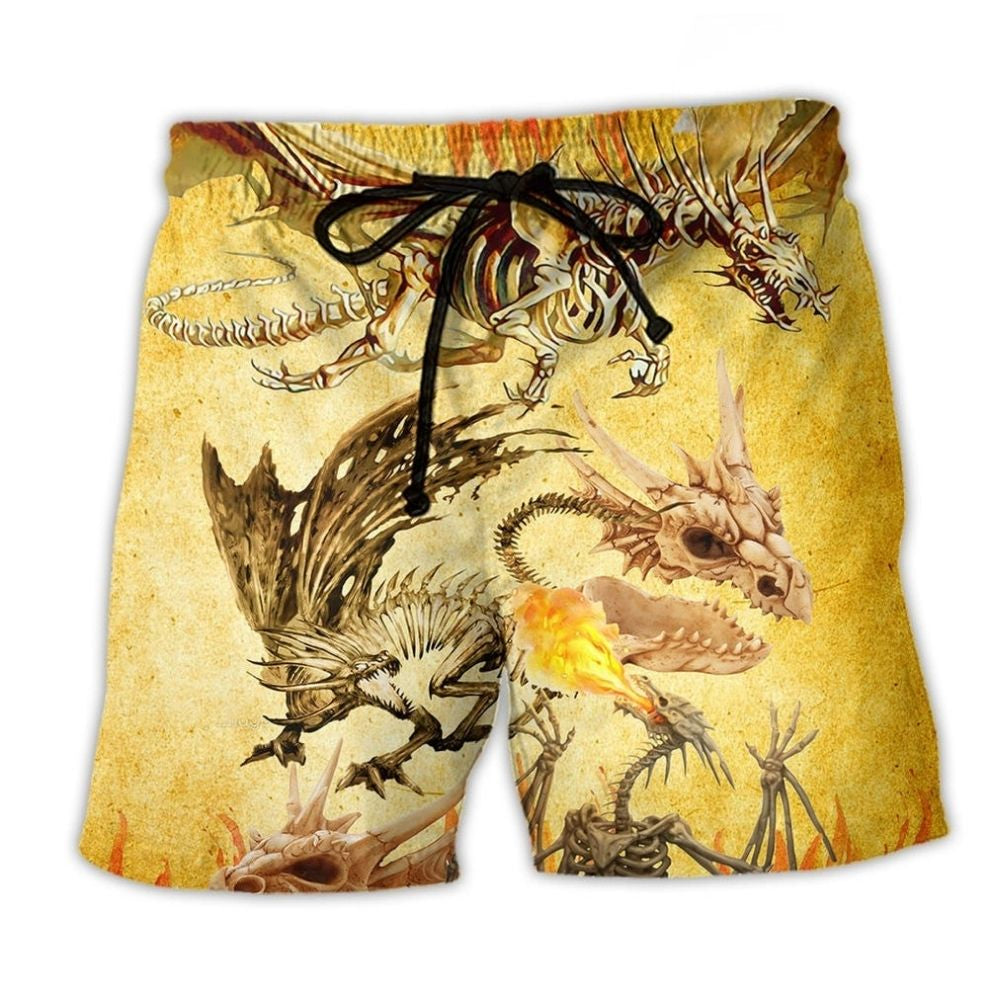 Dragon Skull Life Amazing Art – Beach Short