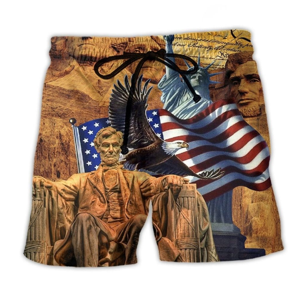 America Land Of Freedom Style - Beach Short