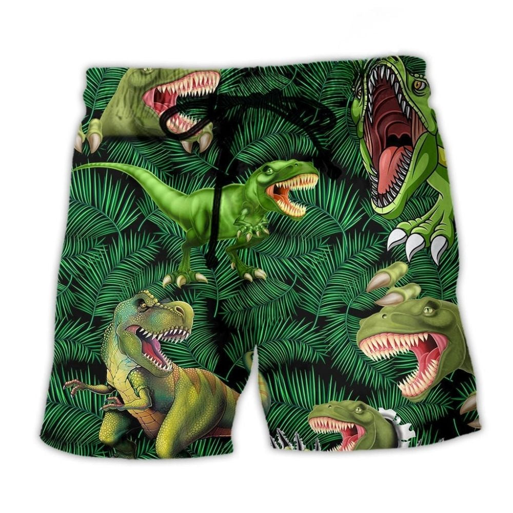 Dinosaur Green Lover Style – Beach Short