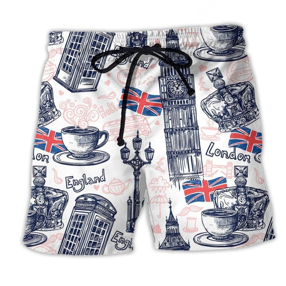 Romantic England Art – Beach Short