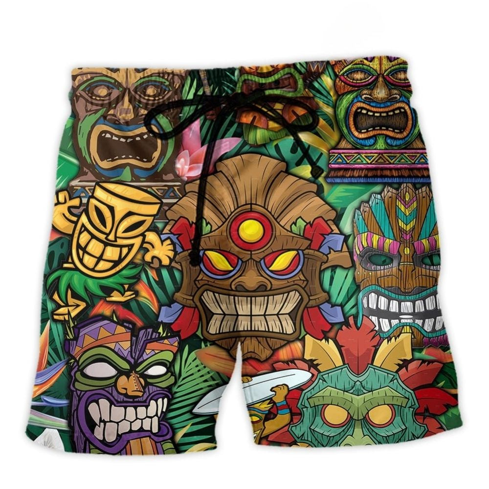 Tiki Tropical Vibes – Beach Short