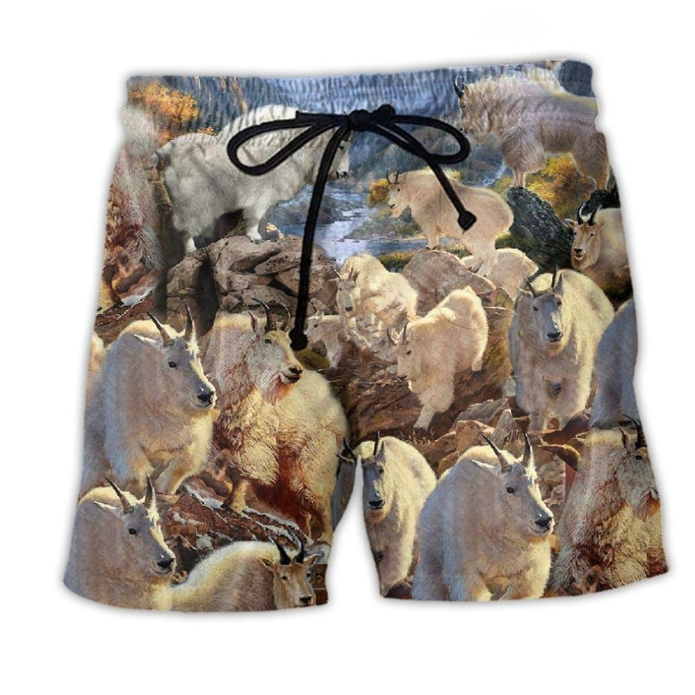 Mountain Goats Snowy Wilderness – Beach Short