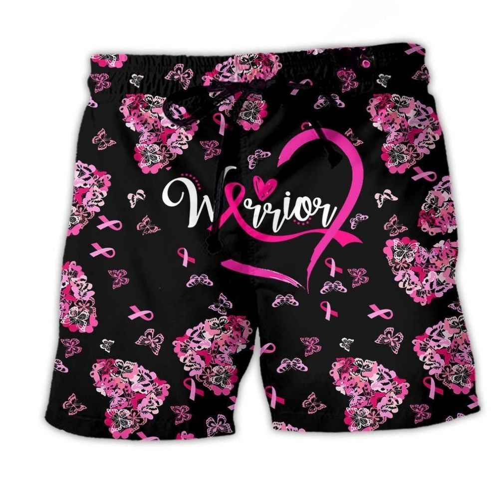 Breast Cancer Warrior Art – Beach Short