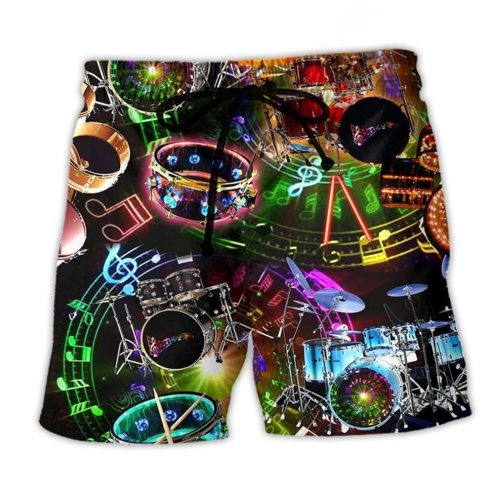 Music All You Need Is Drums - Beach Short