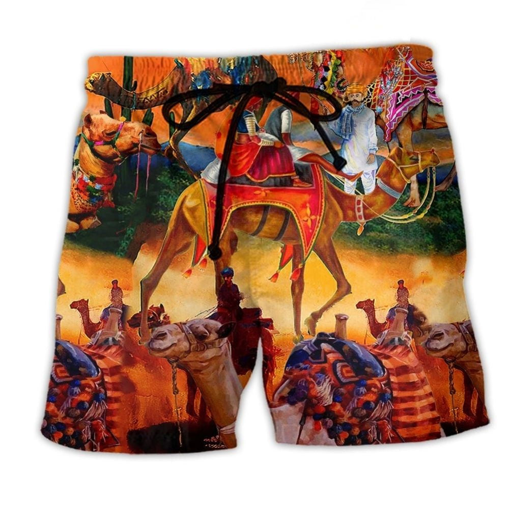 Camel Animal Love Art – Beach Short
