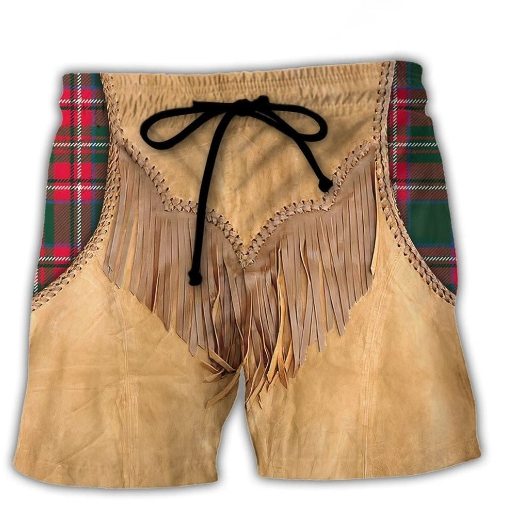Vintage Santa Western Fringe Jacket – Beach Short