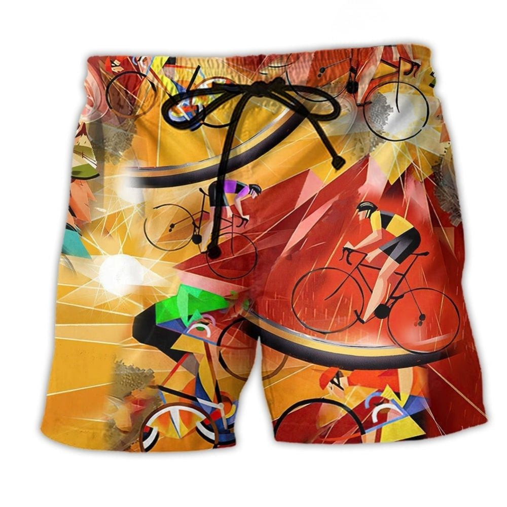 Real Men Ride Bicycles Art – Beach Short