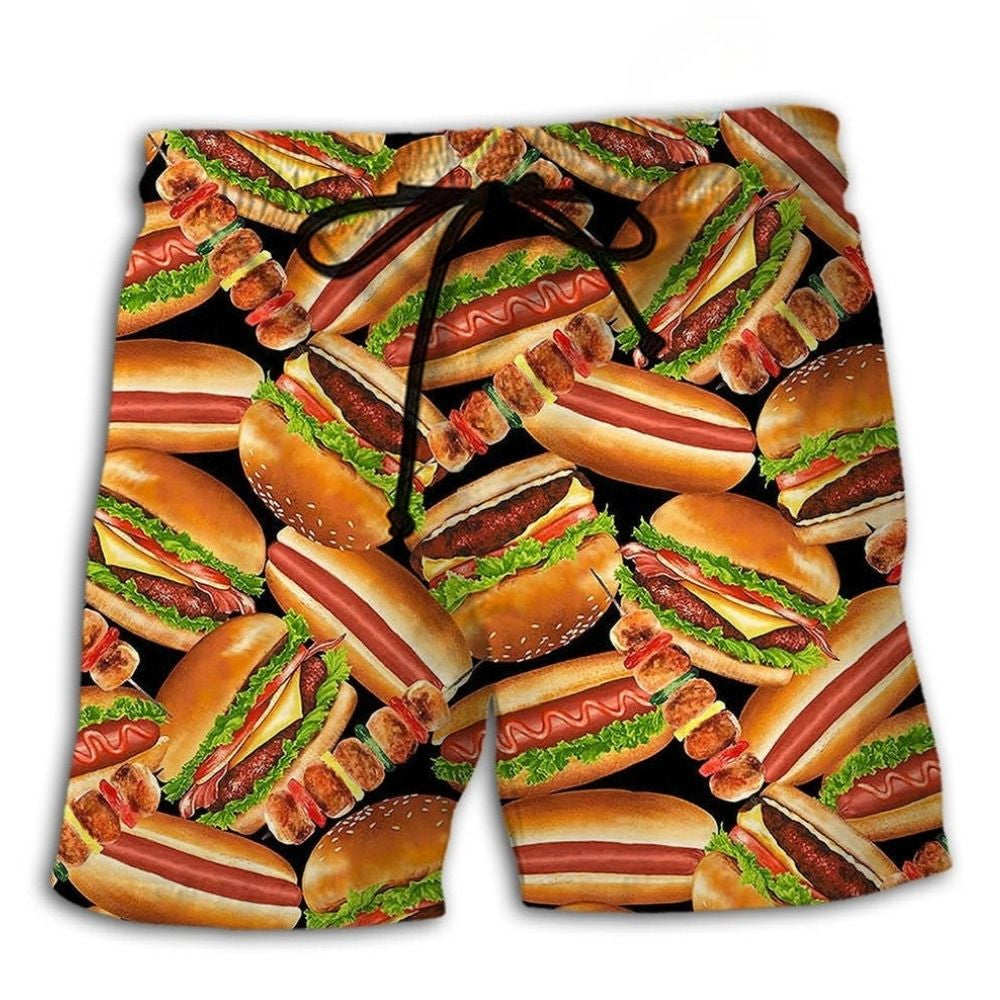 Life Is Better With Burgers Food – Beach Short