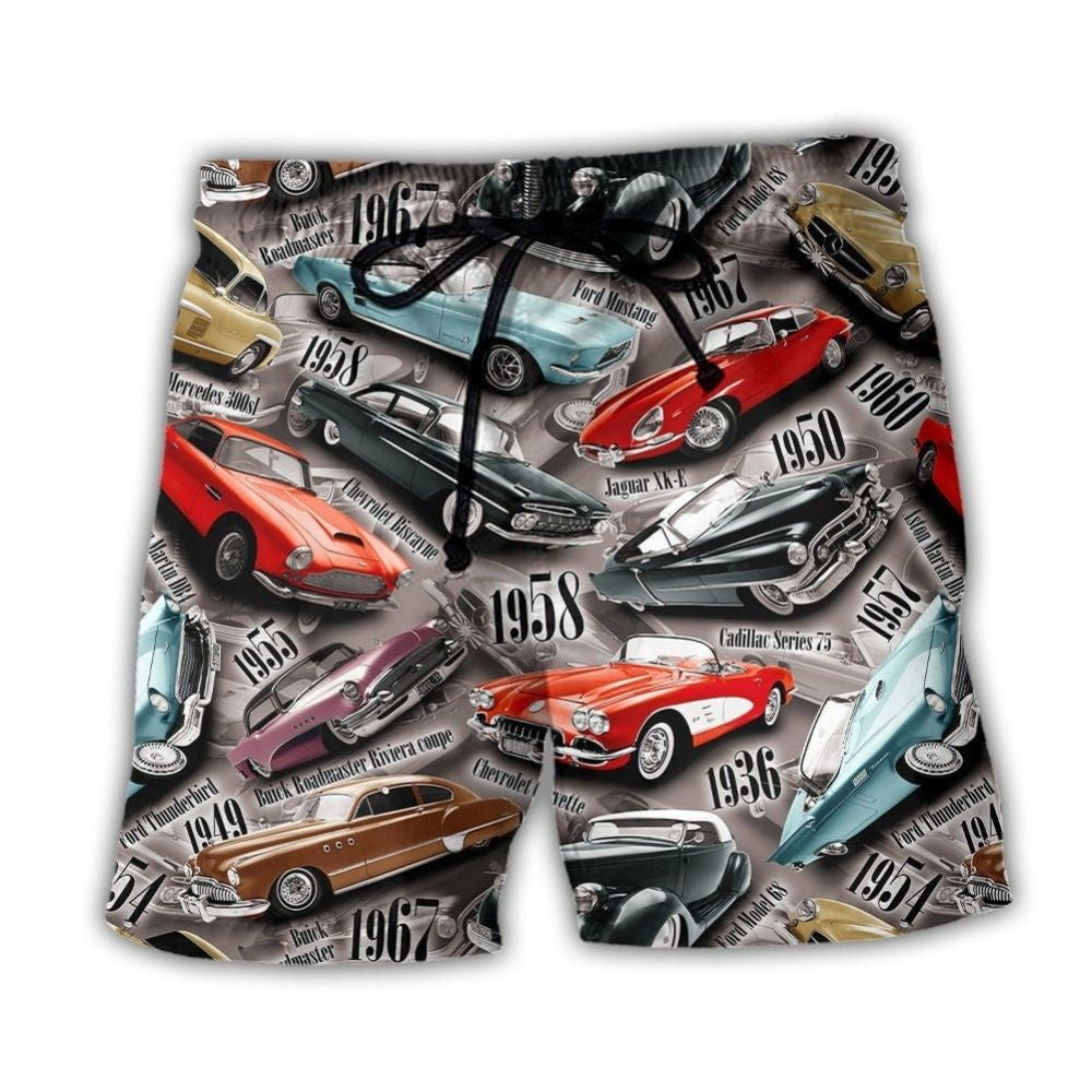 Vintage Classic Car Lover – Beach Short