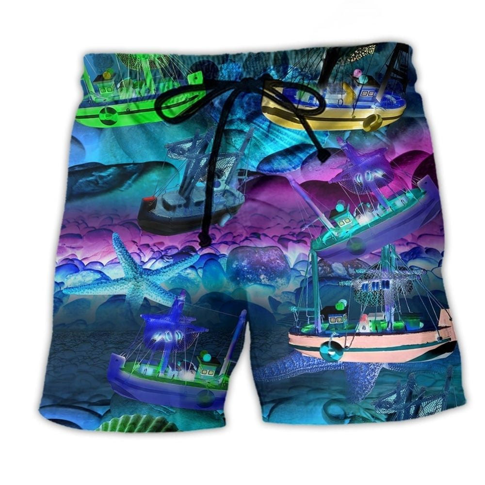 Life Is Good On Our Boat Art – Beach Short