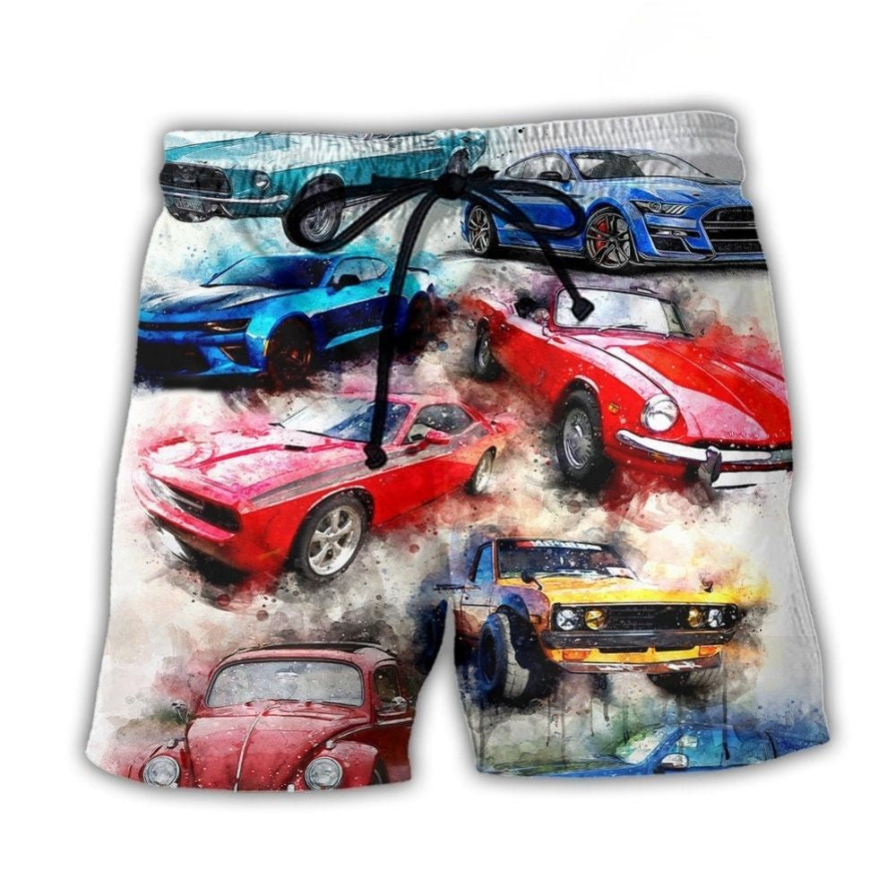 Classic Car Portrait Enthusiast – Beach Short