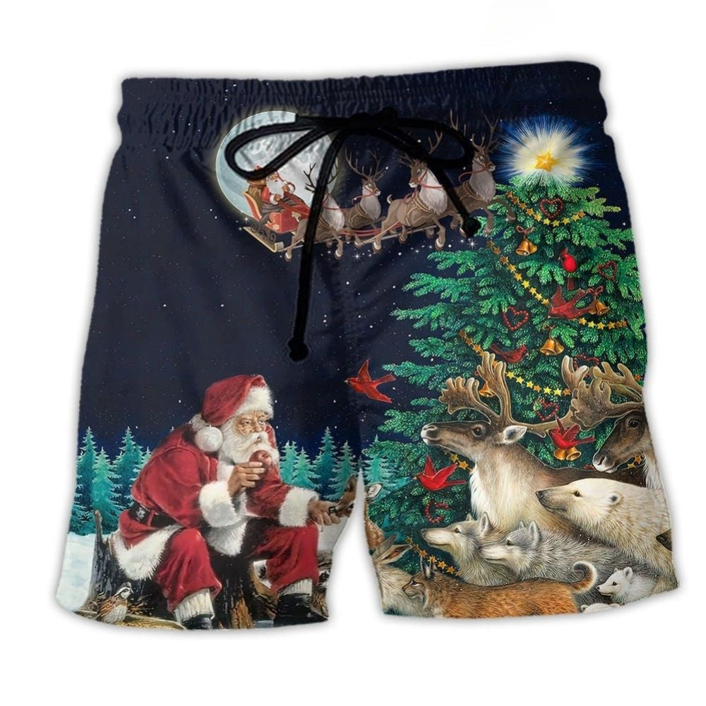 Christmas Santa Giving Holiday Joy – Beach Short
