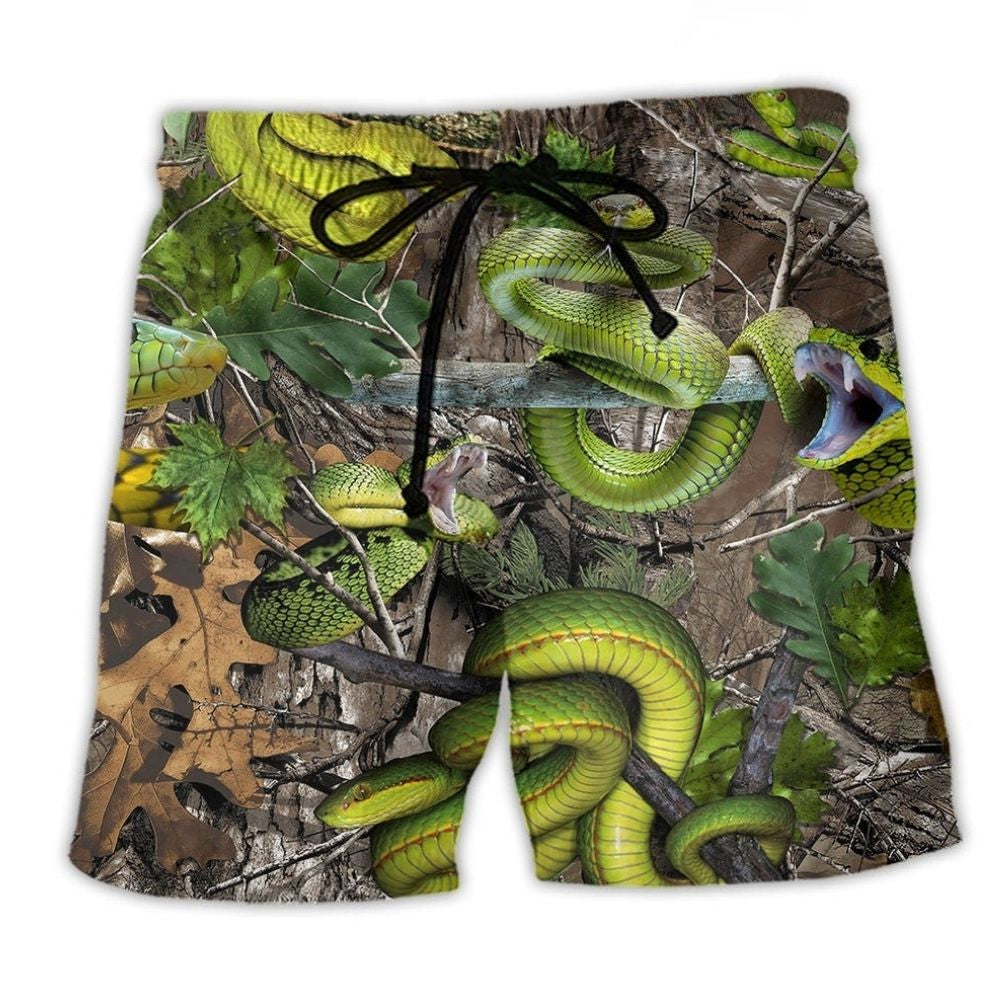 Snake Natural Warning Art – Beach Short