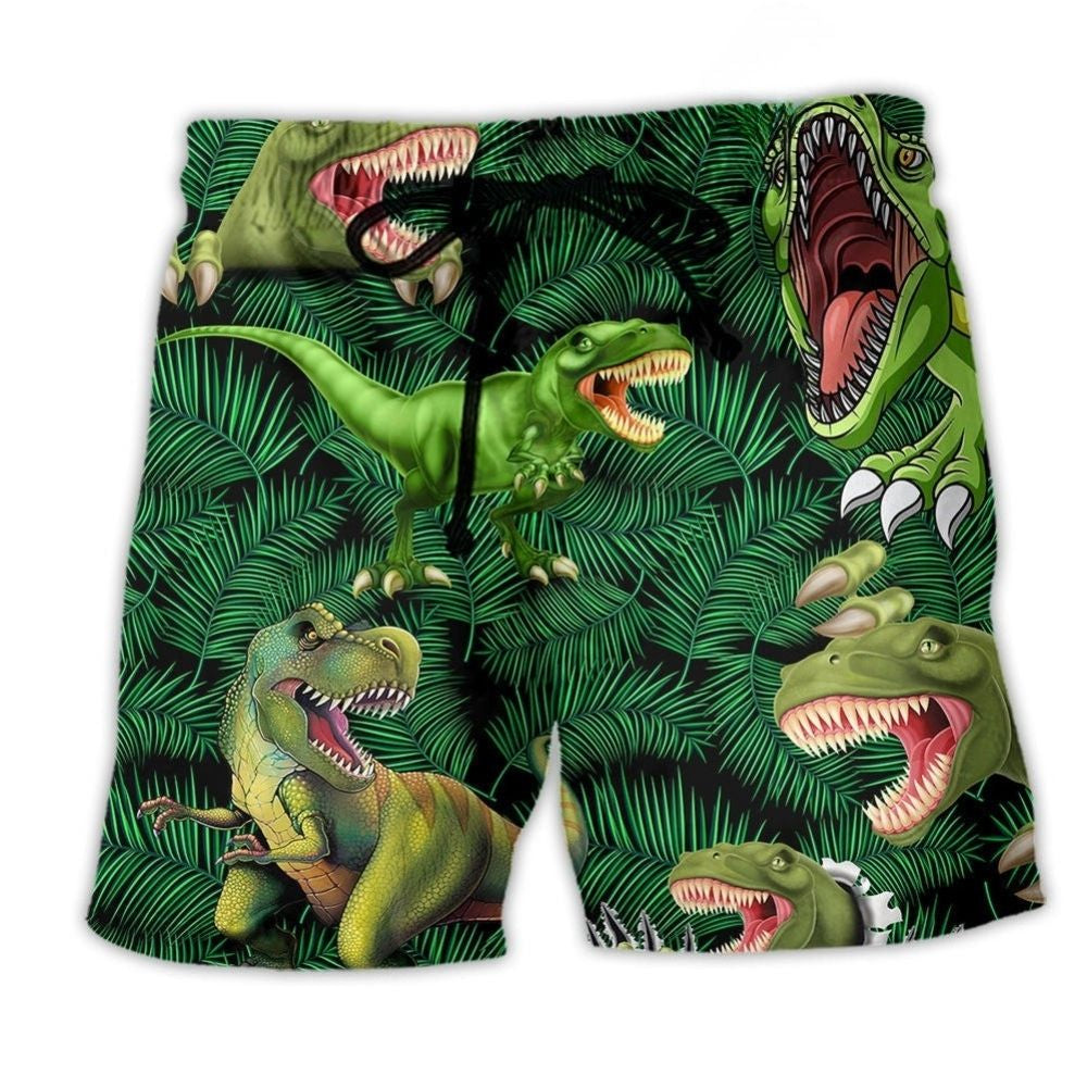 Green Dinosaur Love Life – Beach Short