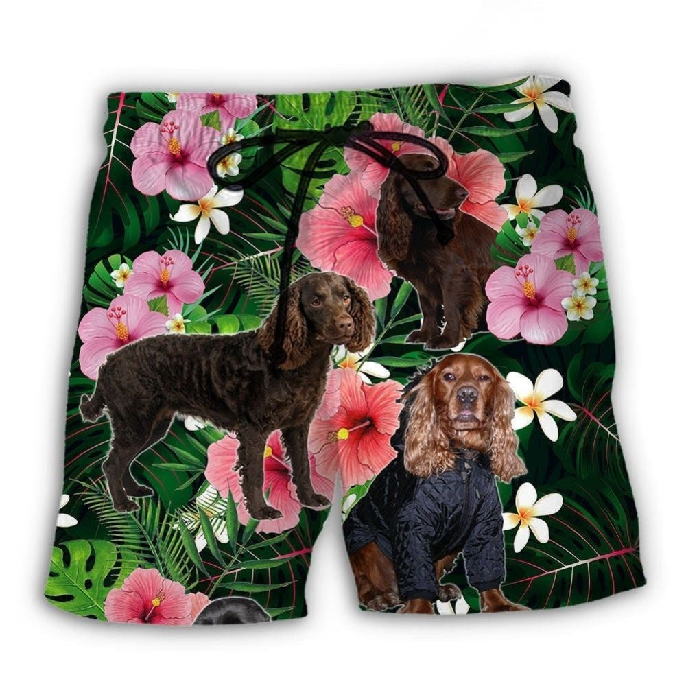 Boykin Spaniel Tropical Floral Lover – Beach Short