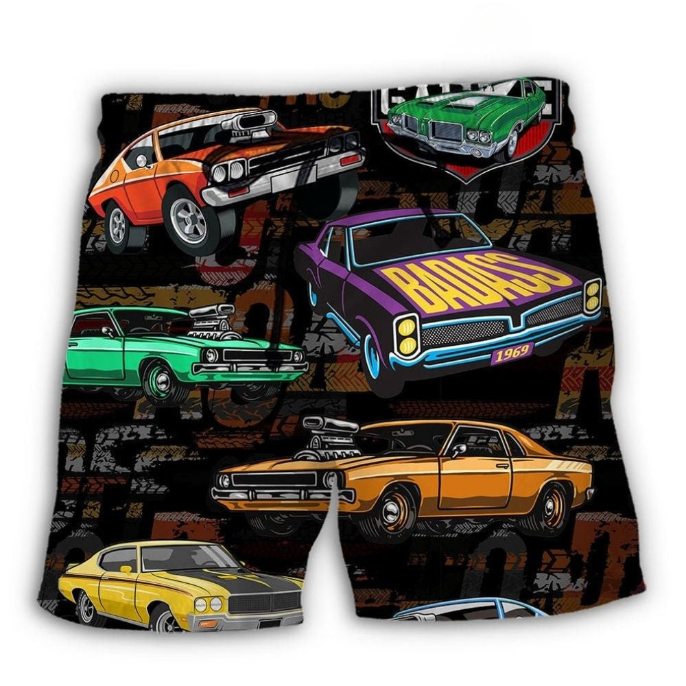 Muscle Car Racing Speed – Beach Short