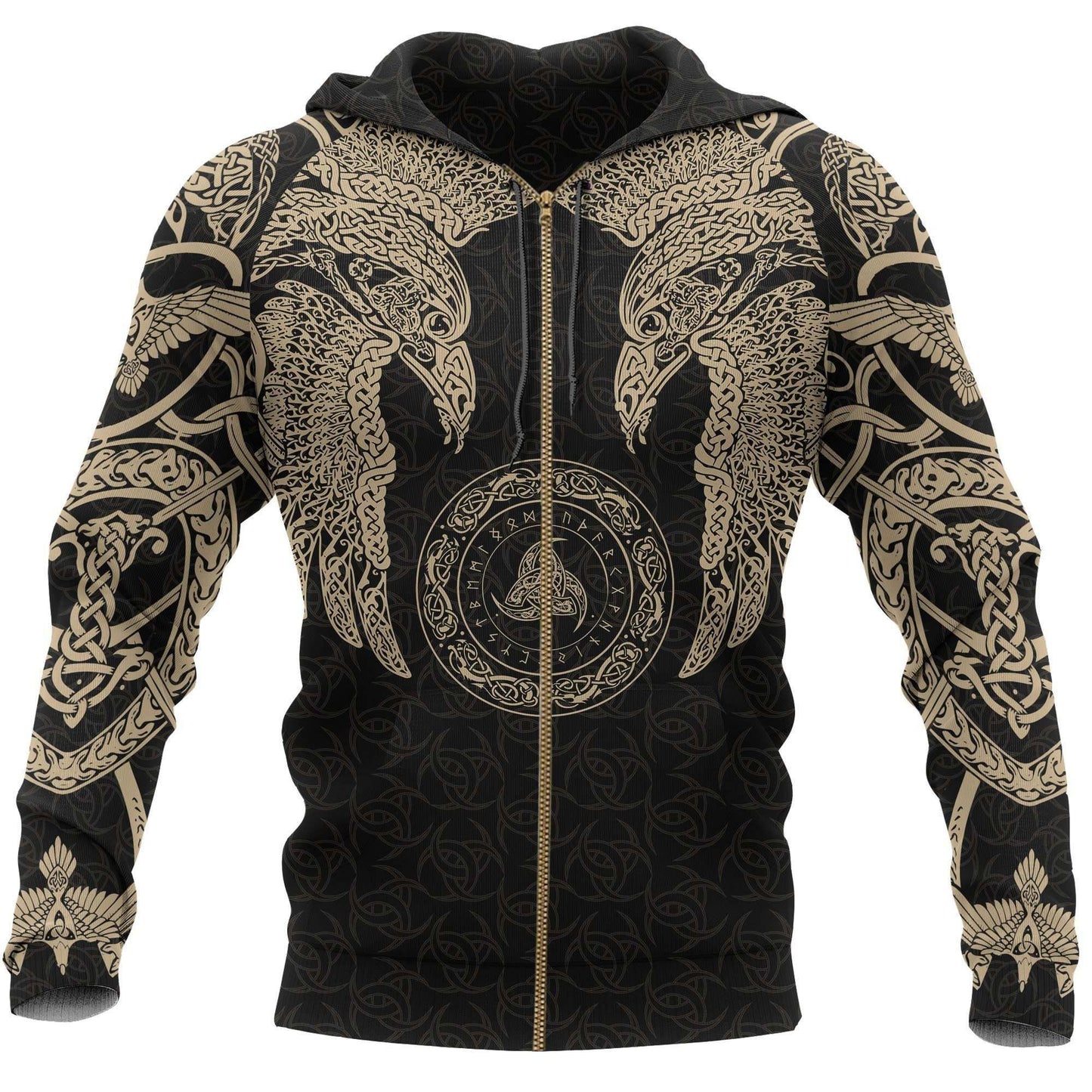 Collection Viking Muninn Tattoo Style Version 3.0 – 3D Hoodie