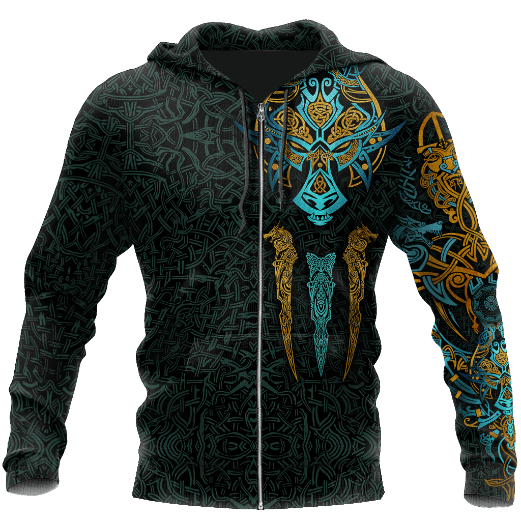 Collection Viking Fenrir Pullover Design – 3D Hoodie