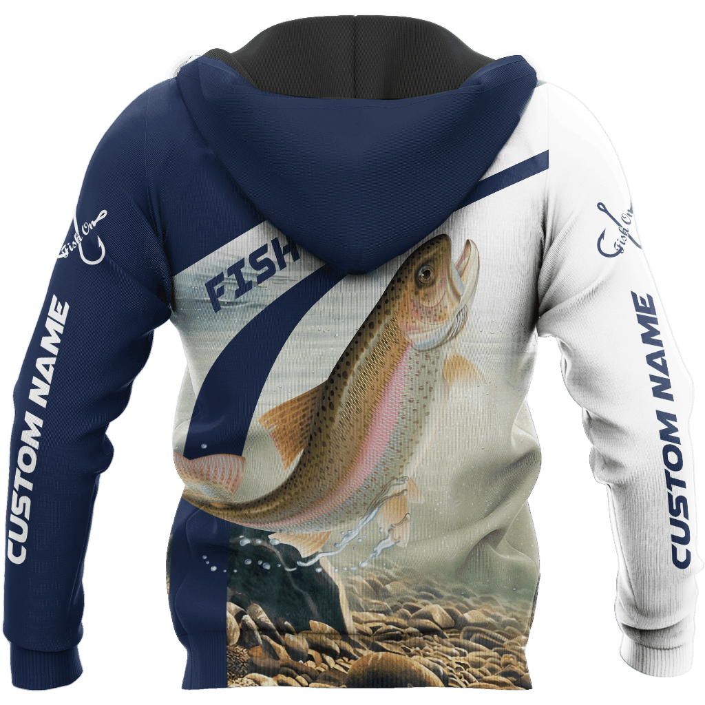 Custom Name Rainbow Trout Fishing Graphic – 3D Hoodie