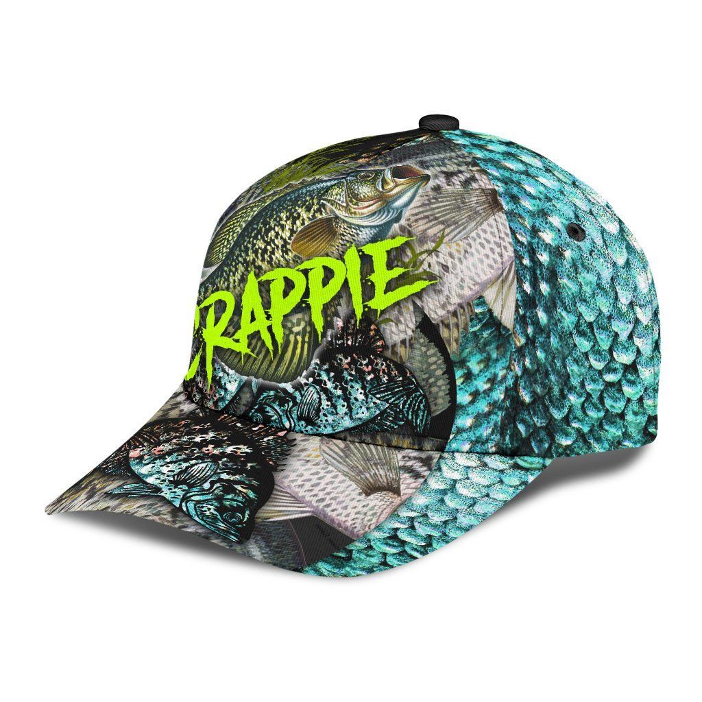 Crappie Fishing Skin Pattern Hook 3D Design – Classic Cap