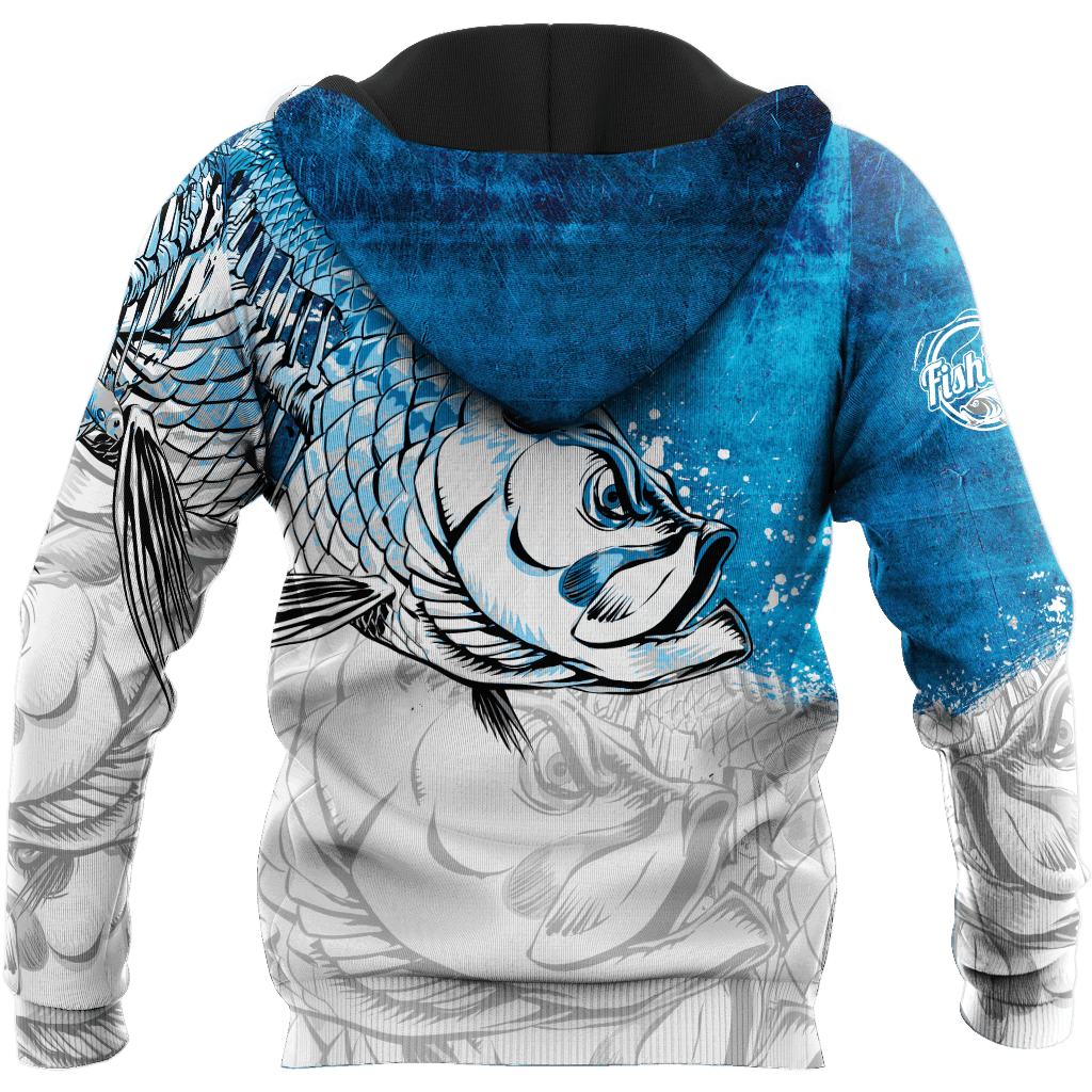 Hungry Fish Fishing Life Graphic – 3D Hoodie